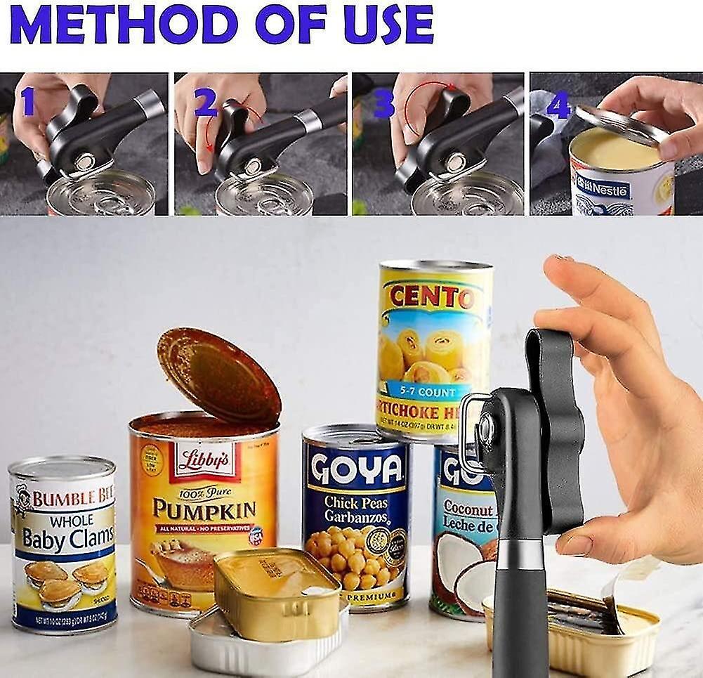 Professional Manual Can Opener, Heavy Duty Kitchen Tool for Restaurant & Home Use