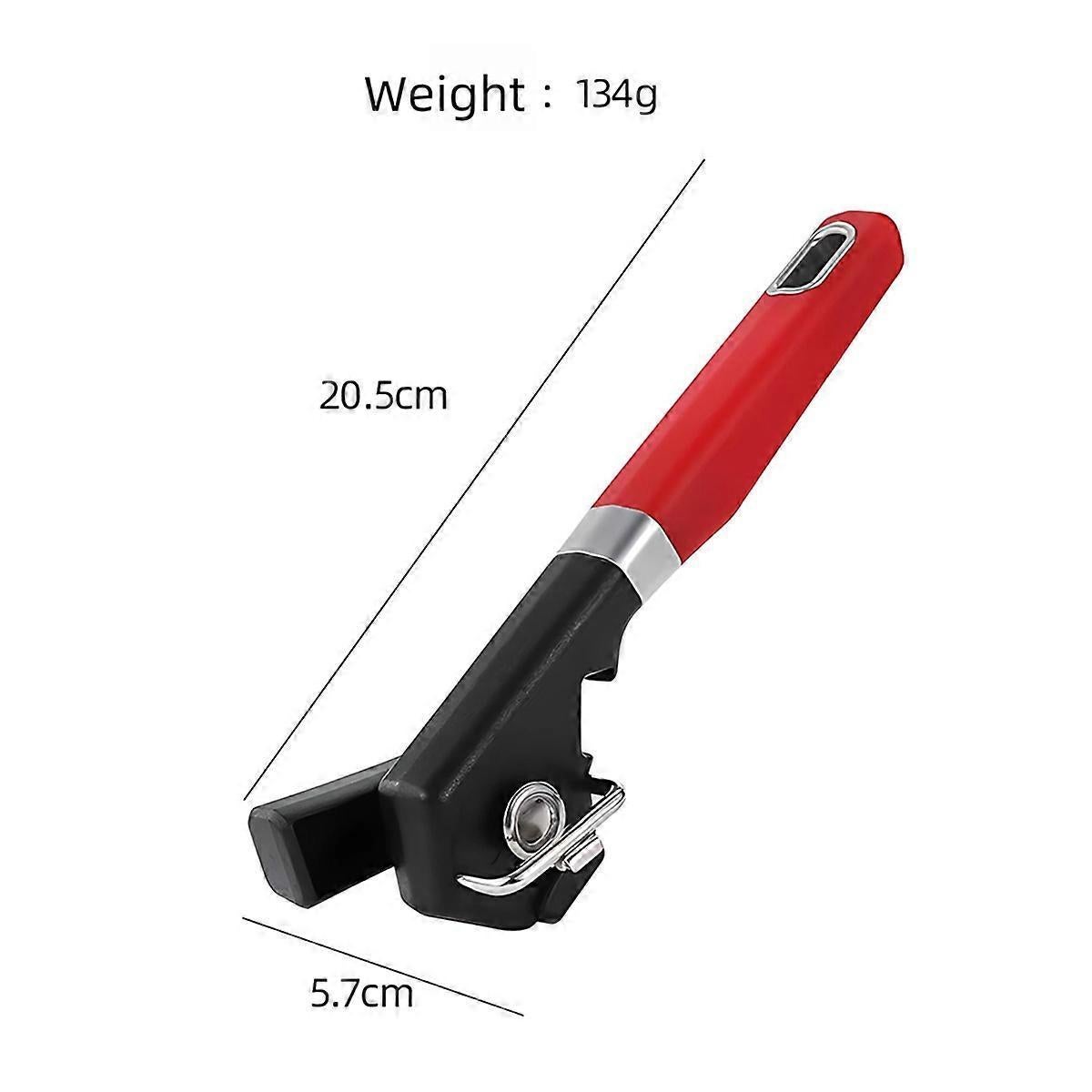Stainless Steel Single Handle Side Can Opener, Portable Handheld Design