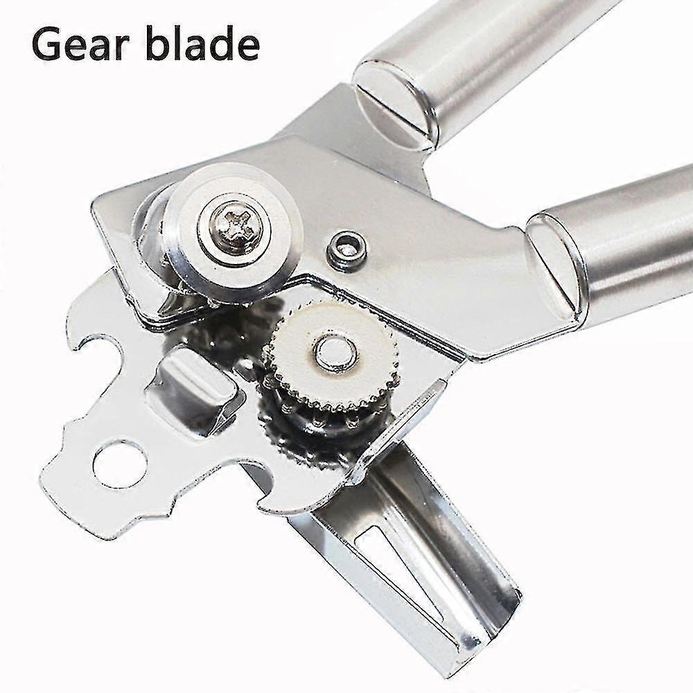 3-in-1 Manual Can Opener with Bottle Opener, Ergonomic Grip
