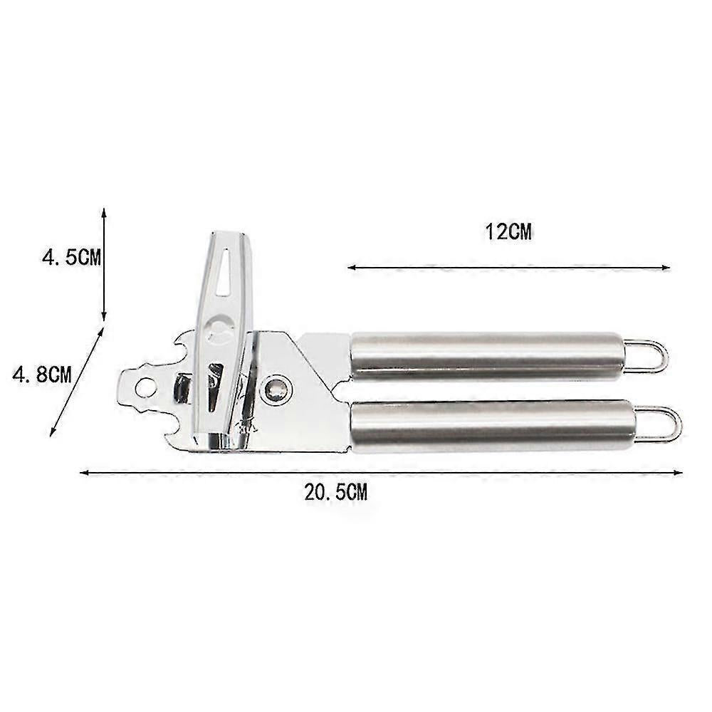 3-in-1 Manual Can Opener with Bottle Opener, Ergonomic Grip