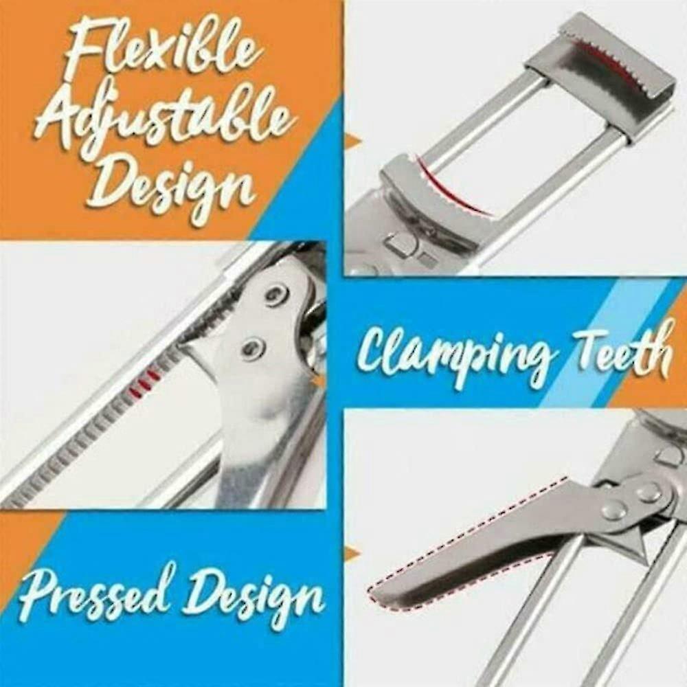Adjustable Stainless Steel Can Opener, Multi-Function Jar & Bottle Opener