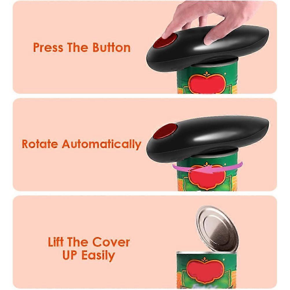 Electric Edge Can Opener, Kitchen Tool for Effortless Can Opening