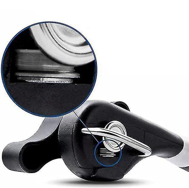 Secure Cut Can Opener, Manual Smooth Edge, Ergonomic Grip, Black