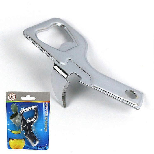 Multi-Purpose Can Opener with Knife, Beer Bottle Opener, Durable Iron