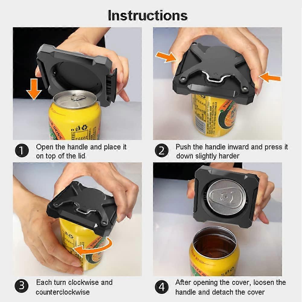 Manual Portable Can Opener, Labor-Saving, No Sharp Edges, Beer Bar Tool