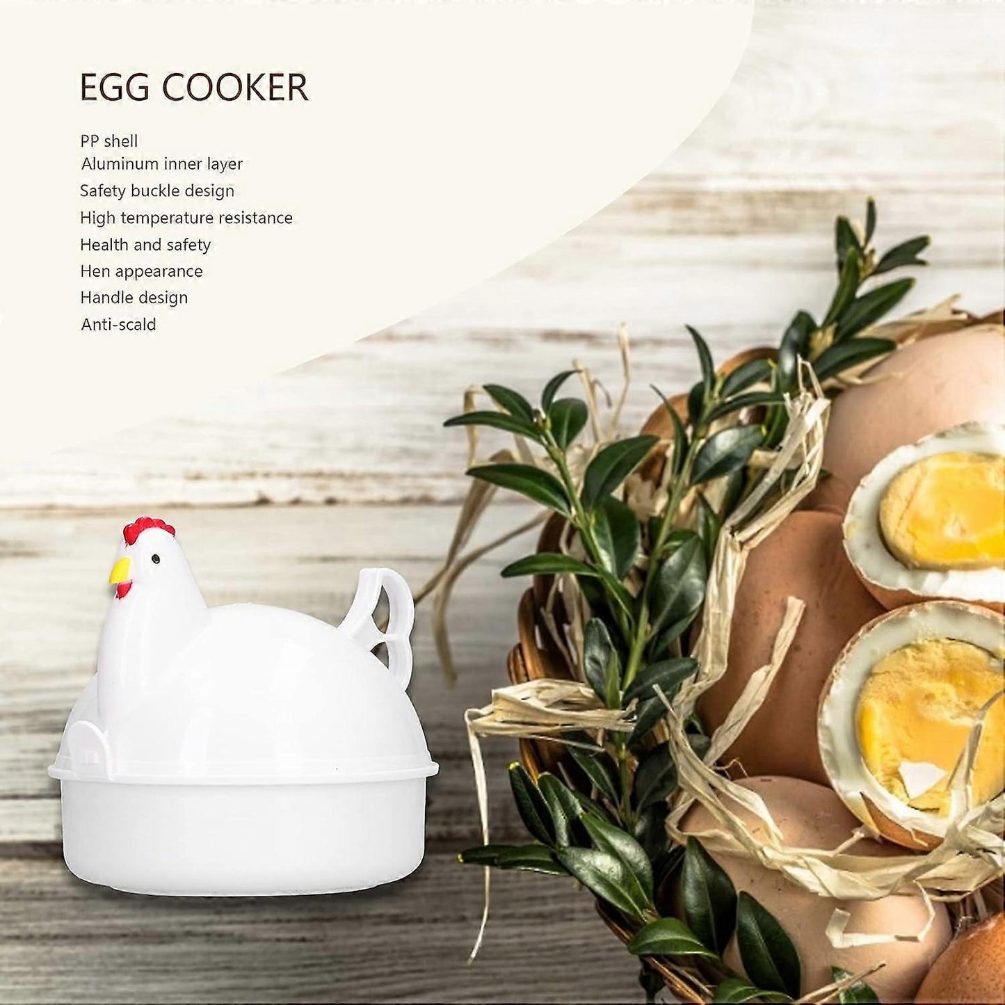 Animal Shaped Microwave Egg Cooker, Mini Egg Boiler for Household Cooking
