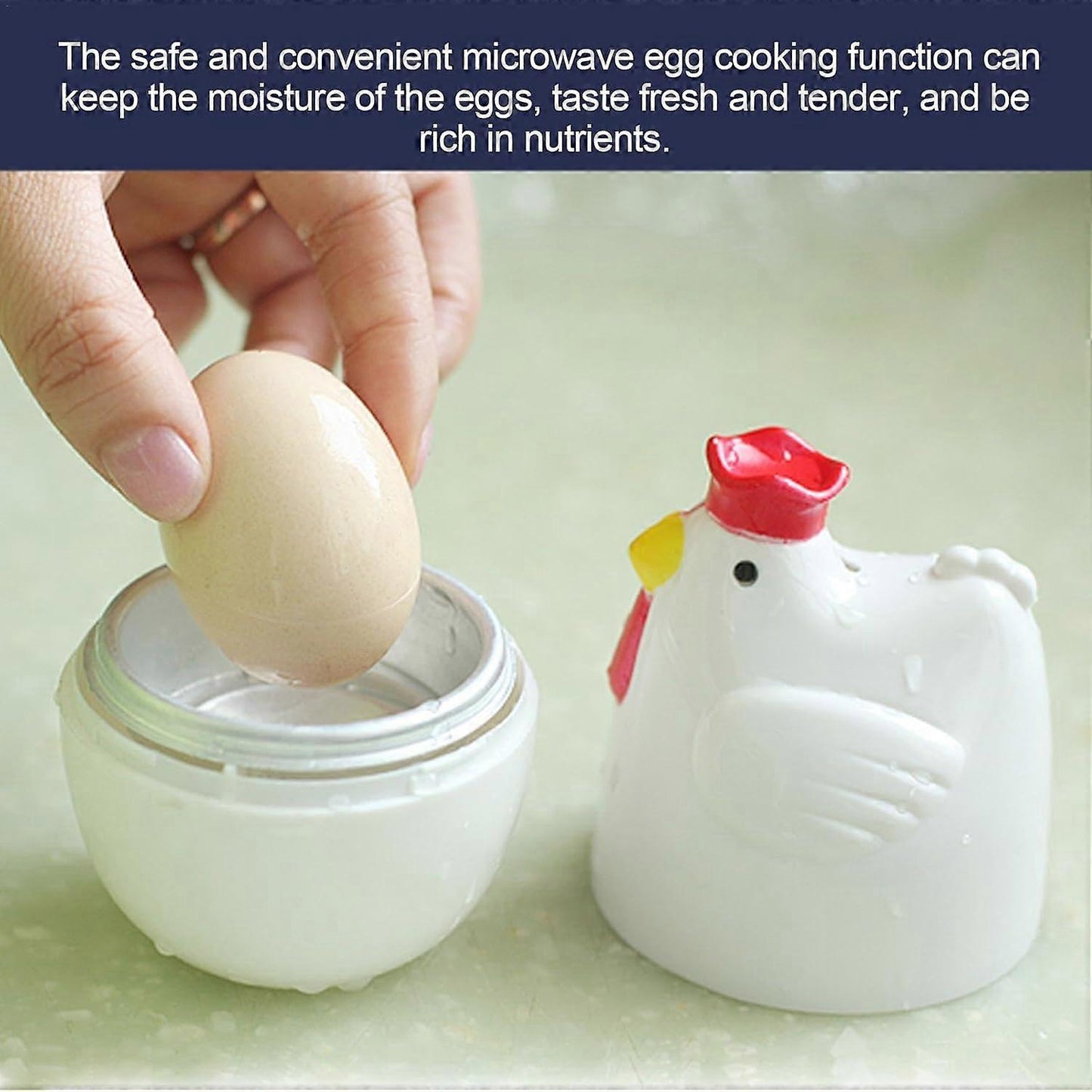 Animal Shaped Microwave Egg Cooker for Single Egg