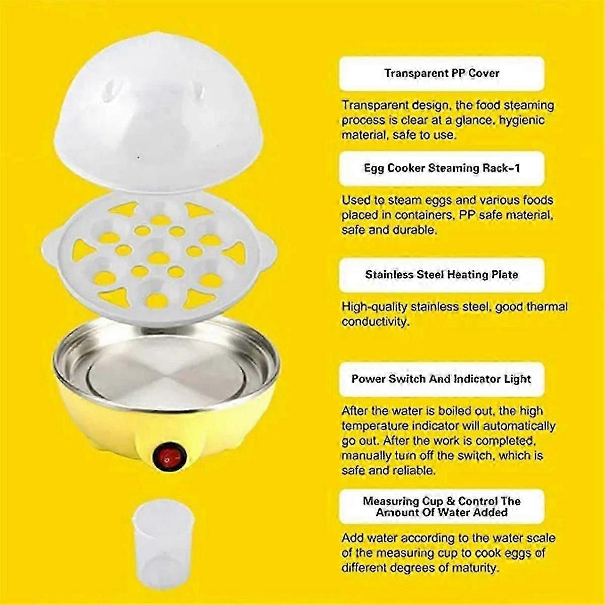 Rapid 7-Egg Electric Cooker for Hard Boiled Eggs