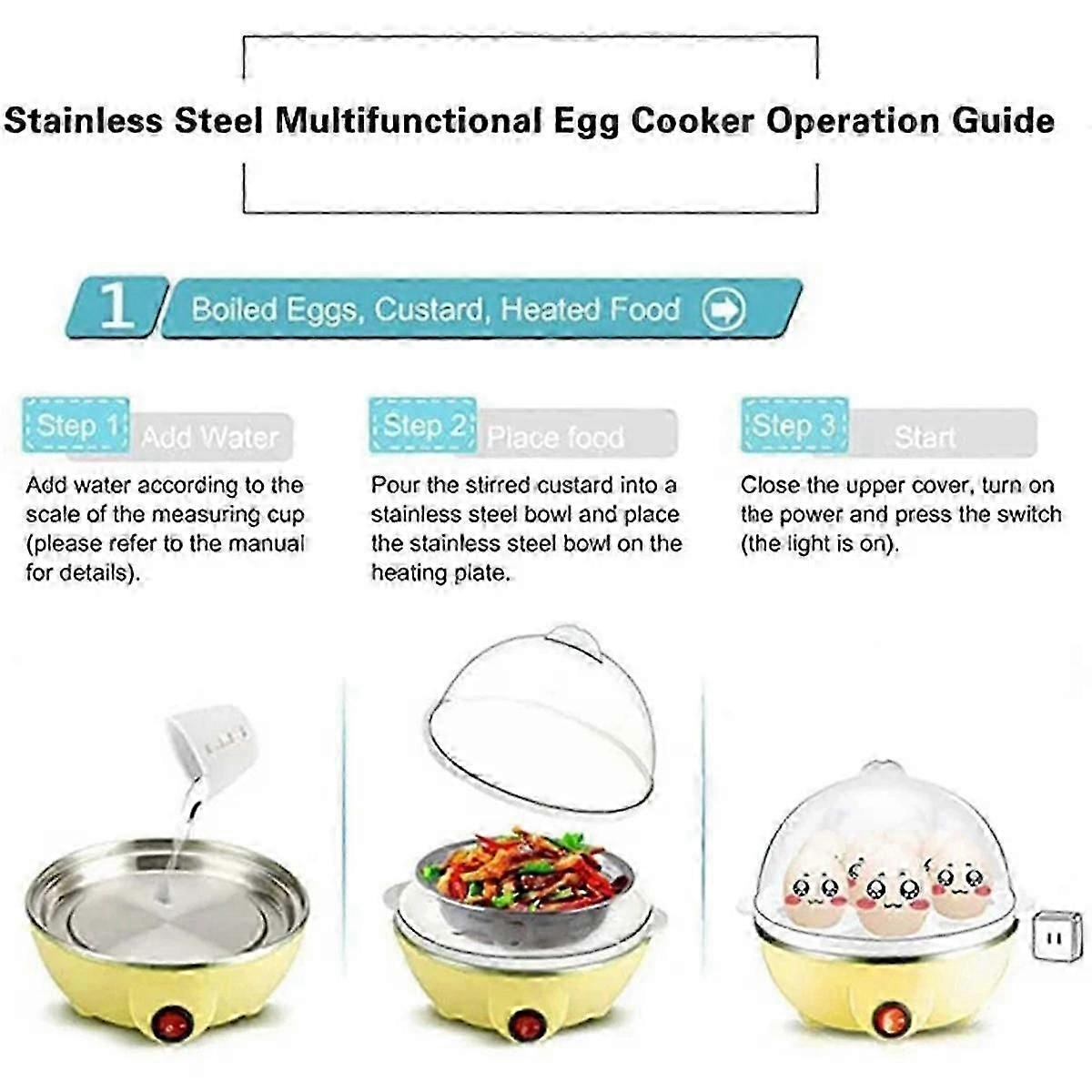 Rapid 7-Egg Electric Cooker for Hard Boiled Eggs