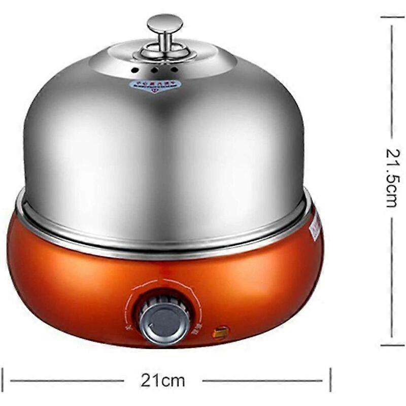 9-Egg Stainless Steel Electric Cooker, Auto Shut-Off, Green