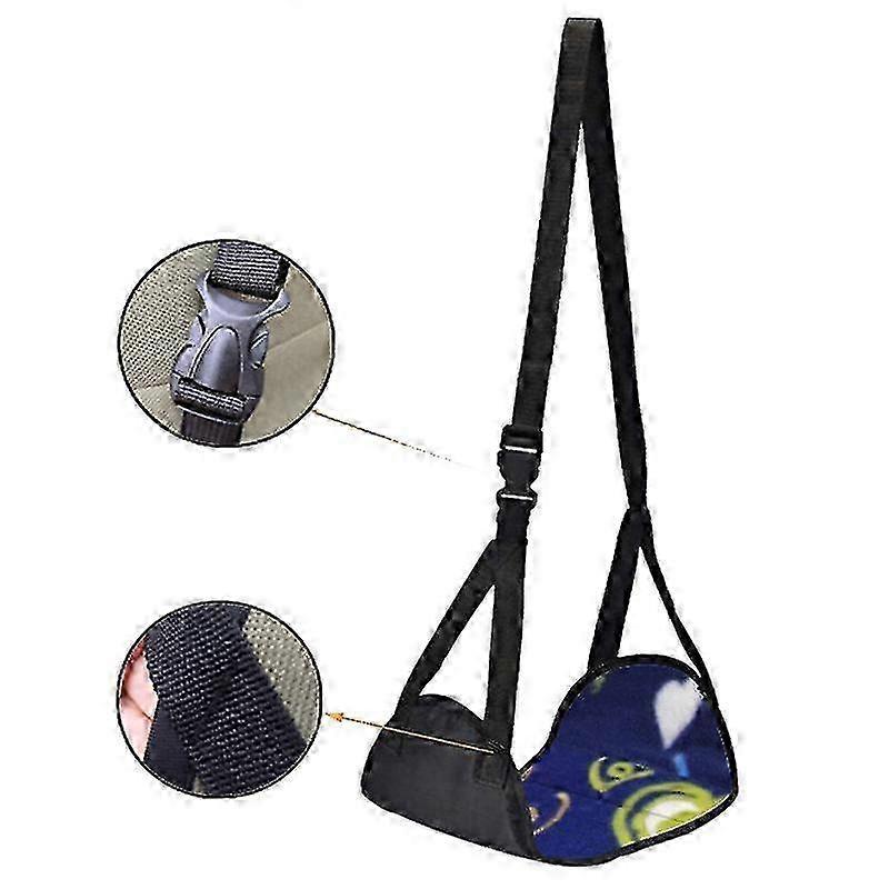 Adjustable Height Travel Foot Hammock for Plane, Carry-On Size