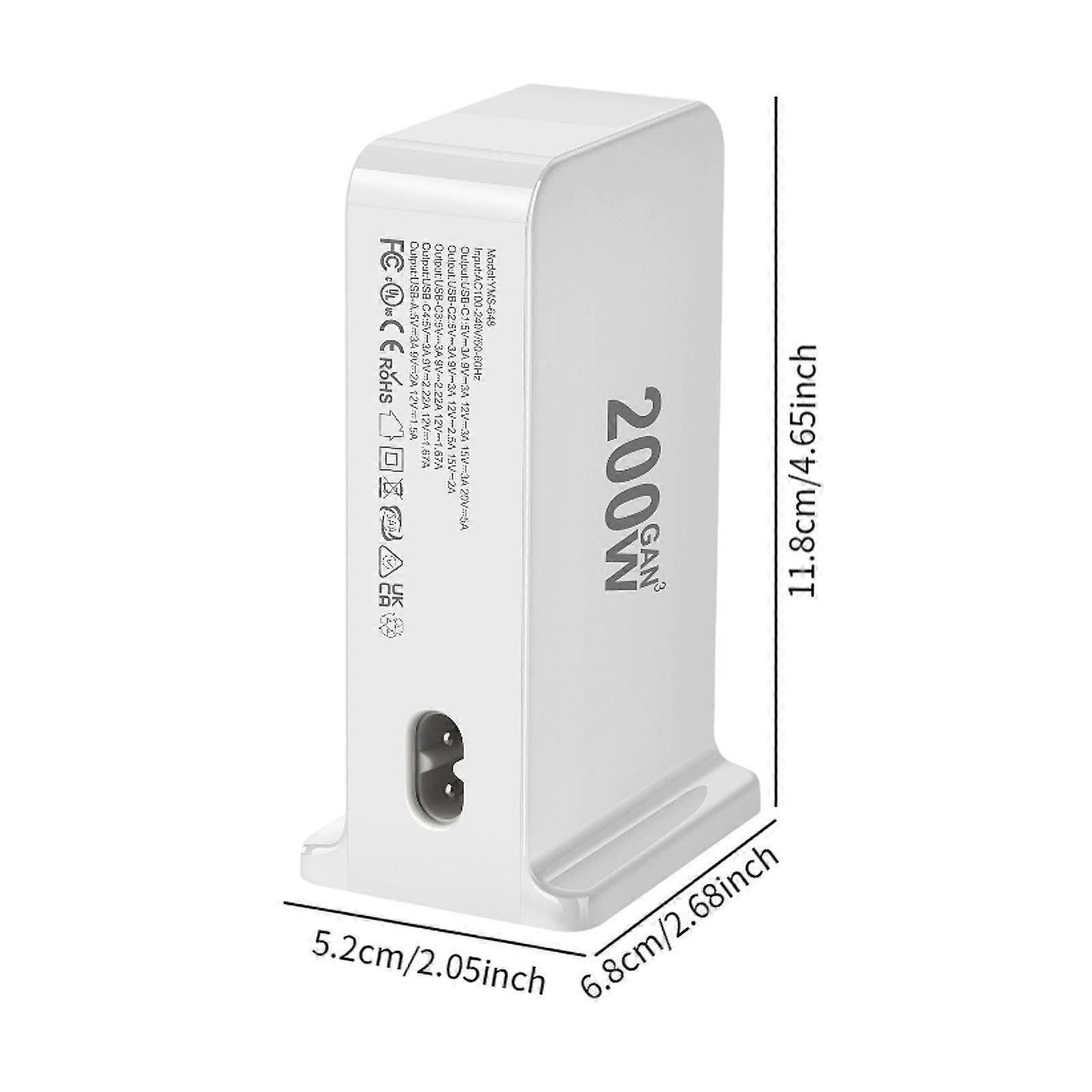200W USB-C Desktop Charging Station for Home & Office