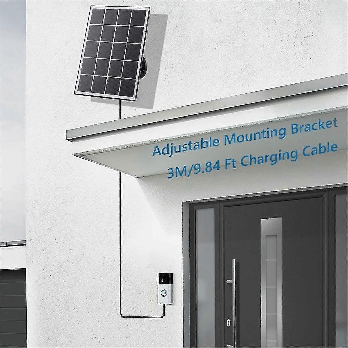20W Solar Panel Charger for Ring Video Doorbell