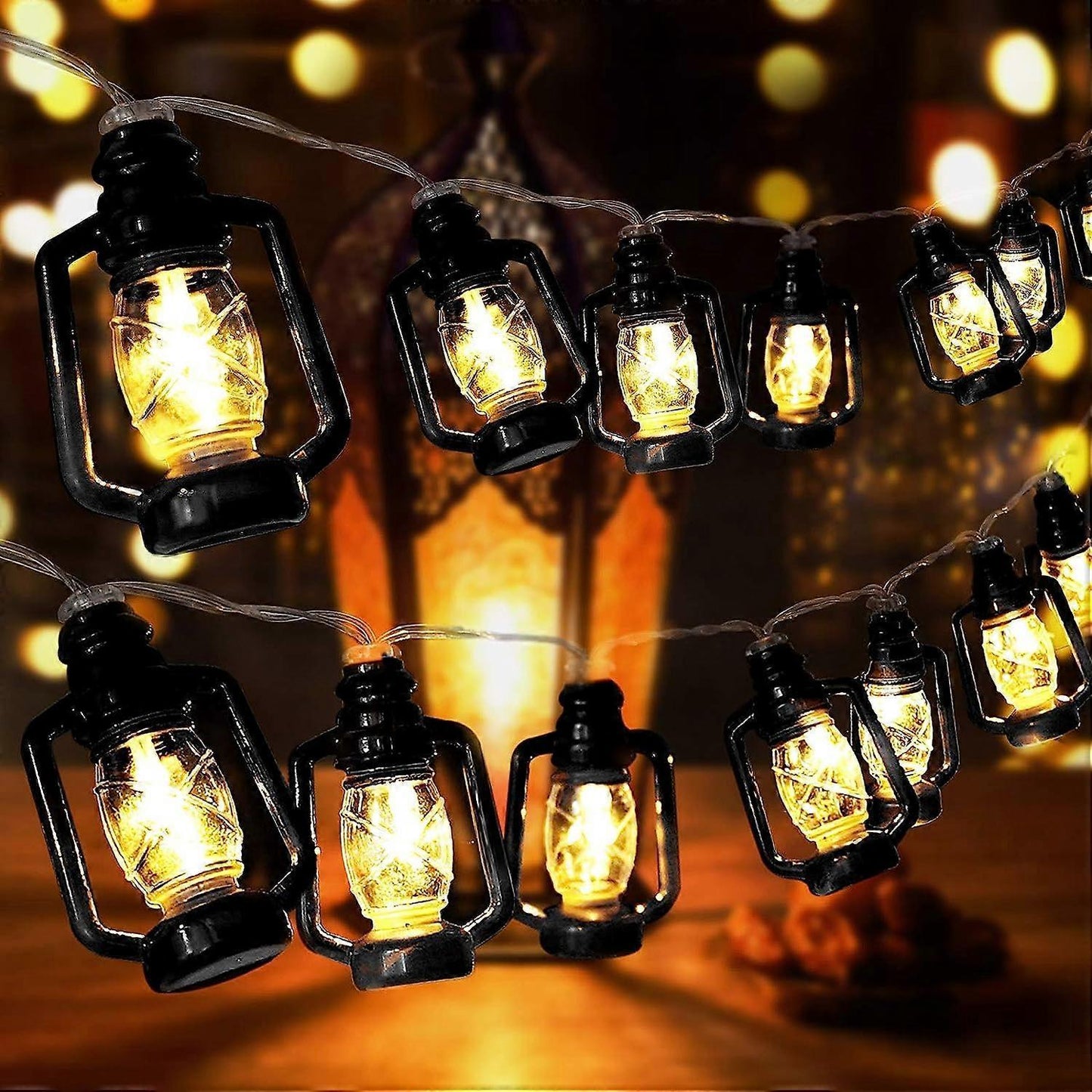 Camping LED String Lights, Ambient Tent Canopy Paraffin Lamp Decor