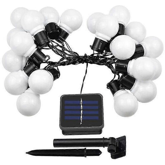 Solar Powered Patio LED String Lights, Waterproof Outdoor Bulbs 10 LEDs