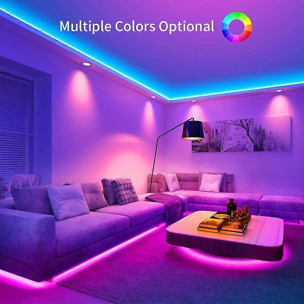 10M Waterproof RGB LED String Lights, 300 LEDs with Bluetooth Controller