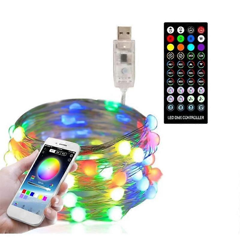 Christmas Tree LED String Lights, 10M Music Sync Bluetooth Remote Control