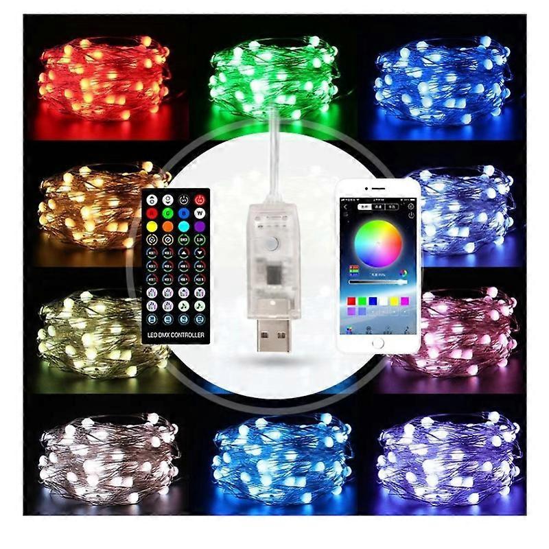 Christmas Tree LED String Lights, 10M Music Sync Bluetooth Remote Control