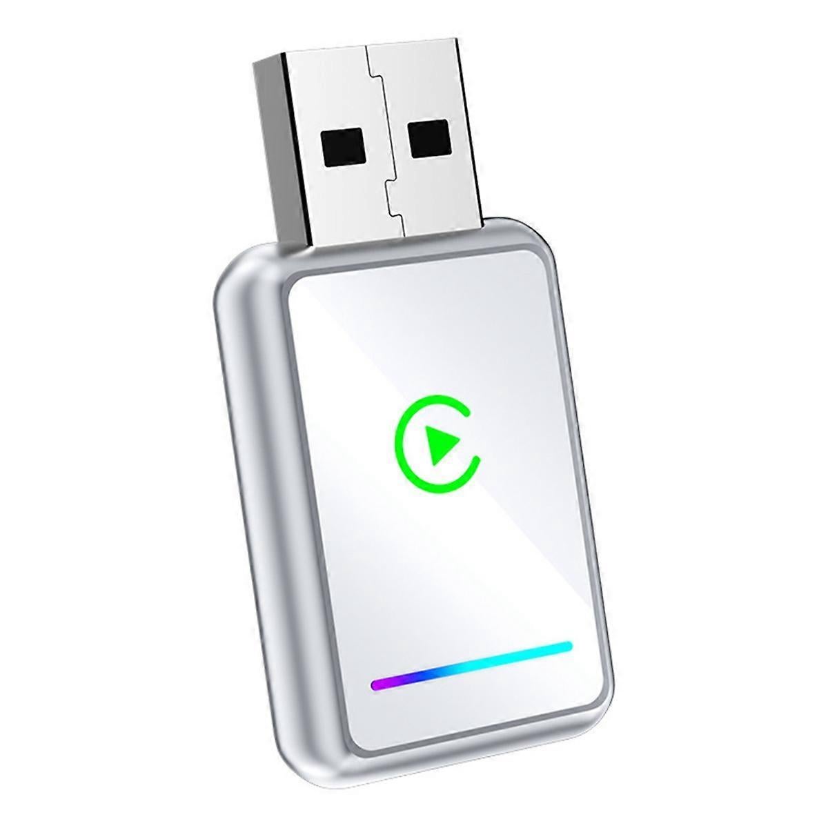 2-in-1 Wireless CarPlay Adapter USB Dongle for CarPlay & Android Auto