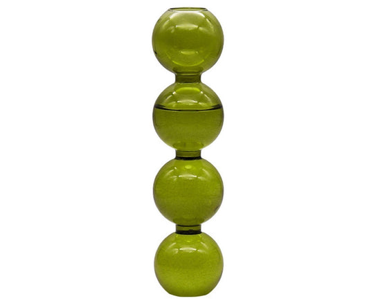 Flower Vase Nordic Easy to Match Gourd Shape Gourd Flower Vase for Company-Green L