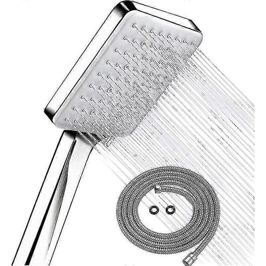 Water Saving Shower Head with 1.5m Hose, Bathroom Handheld