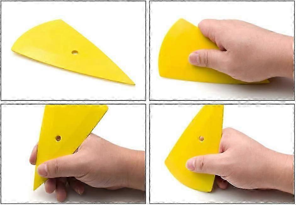 Car Vinyl Wrap Felt Squeegee Tool, Applicator for Window Tint, Yellow