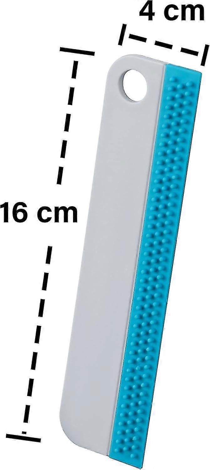 2x Window & Shower Squeegees, Silicone Glass Wiper Set for Mirrors