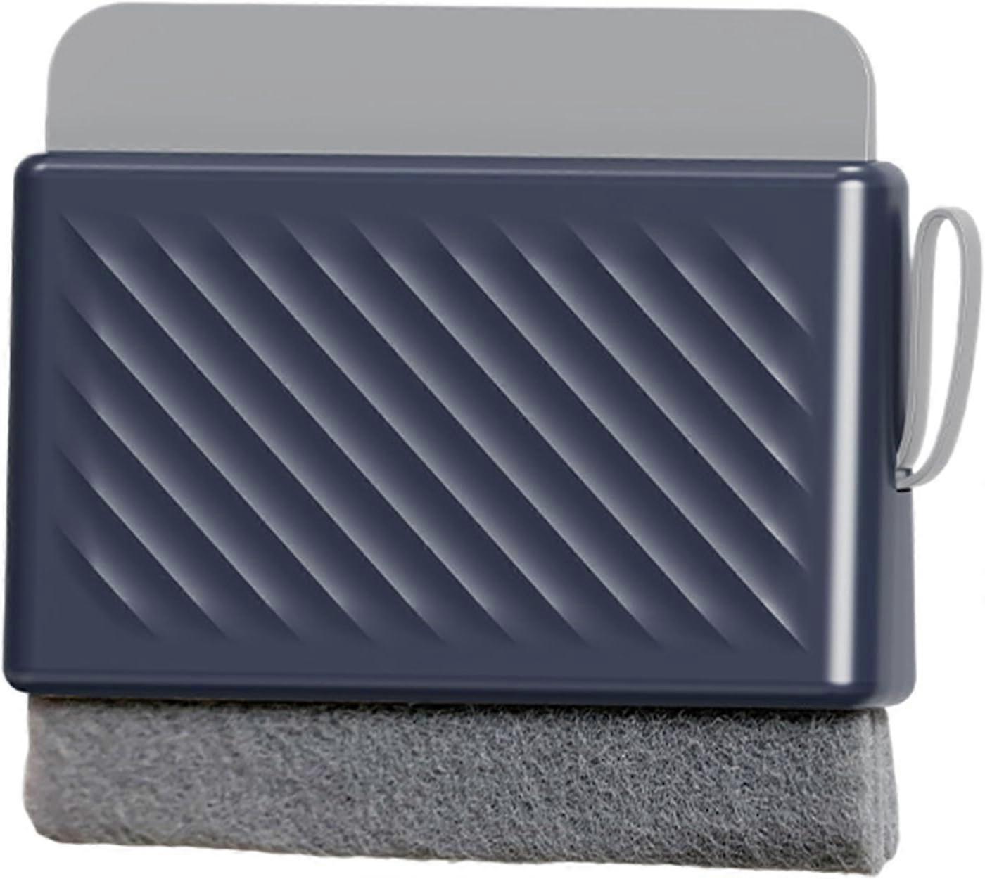 Multifunctional Window & Shower Squeegee with Grout Brush, Blue