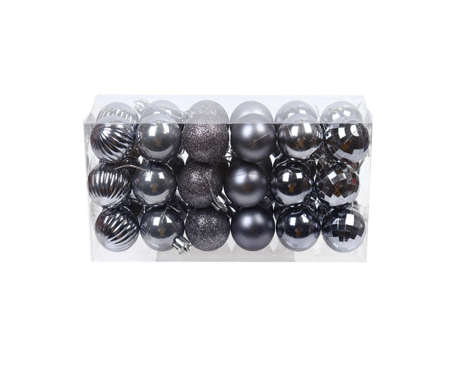36Pcs/Box Christmas Ball-Iron Grey