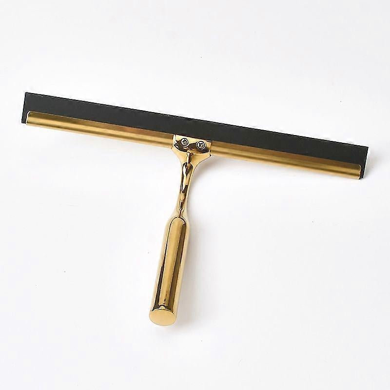 Stainless Steel & Silicone Shower Squeegee with Holder for Windows/Glass