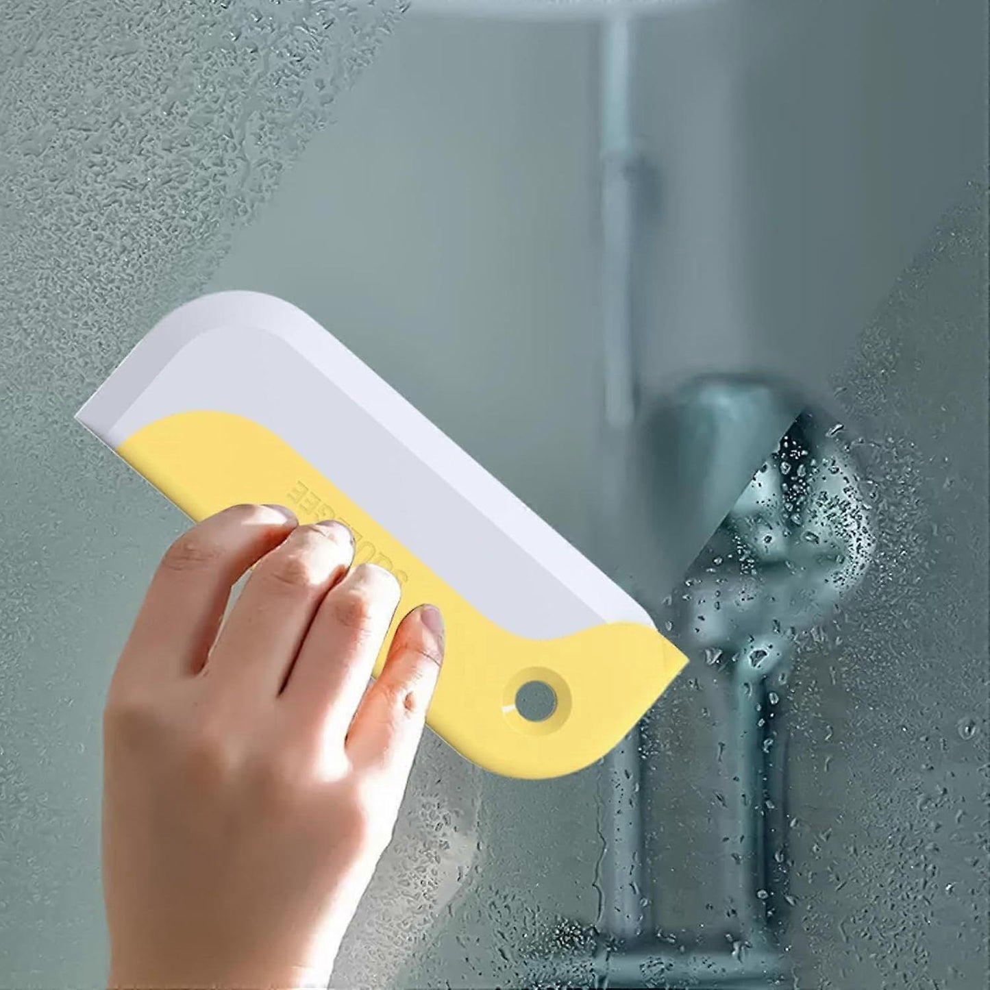 Small Sink & Countertop Squeegee, Ergonomic Home & Window Cleaner