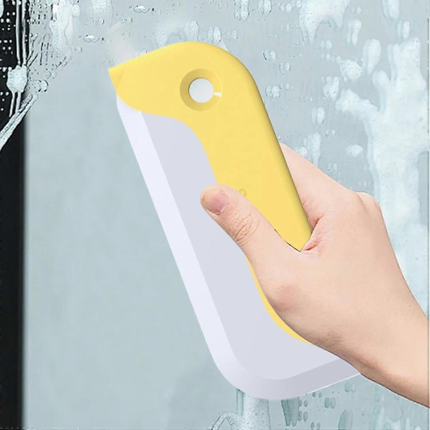 Small Sink & Countertop Squeegee, Ergonomic Home & Window Cleaner
