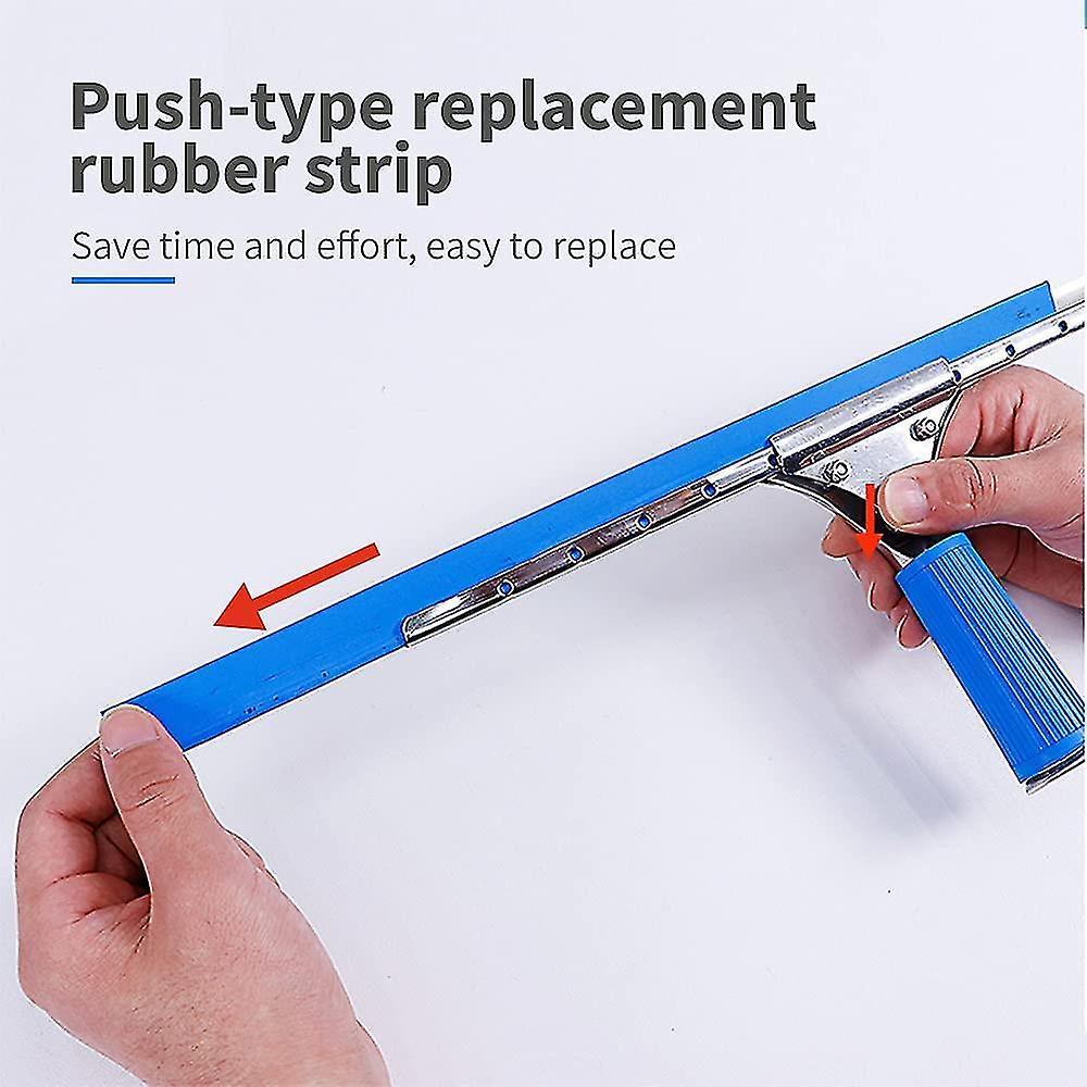 Professional Window Squeegee, Floor & Shower Cleaner with Handle