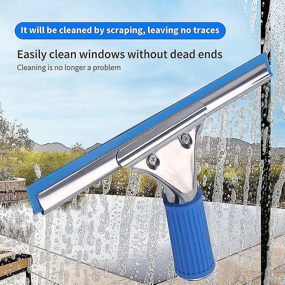 Professional Window Squeegee, Floor & Shower Cleaner with Handle