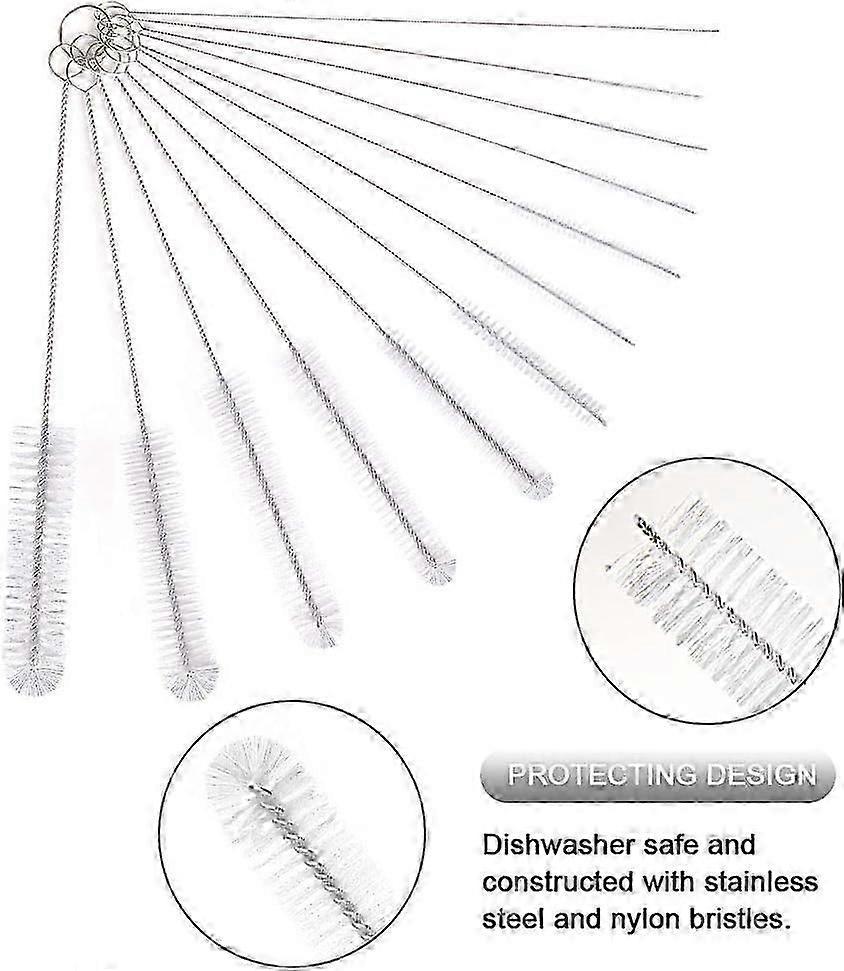 12pcs Tube Cleaning Brushes for Bottle & Pipe Cleaning