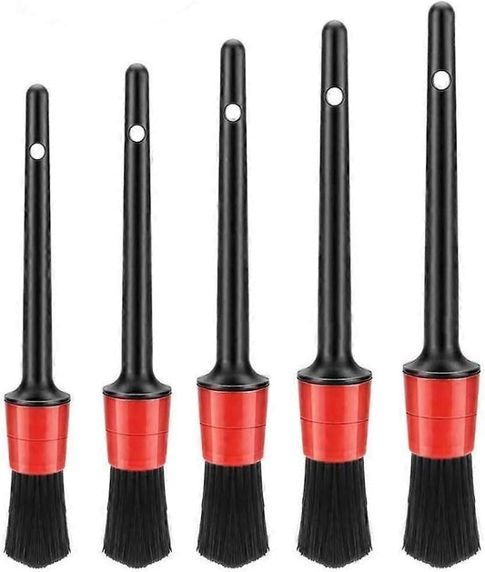5pcs Car Detailing Cleaning Brush Set for Interior & Exterior