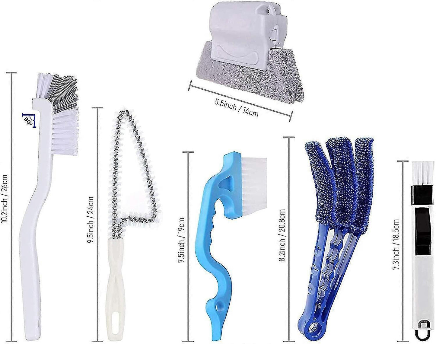 Window Groove & Corner Cleaning Brush for Kitchen & Blinds