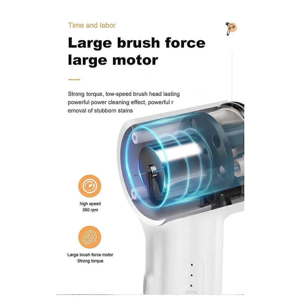 Cordless Multifunctional Cleaning Brush Scrubber for Home & Shower