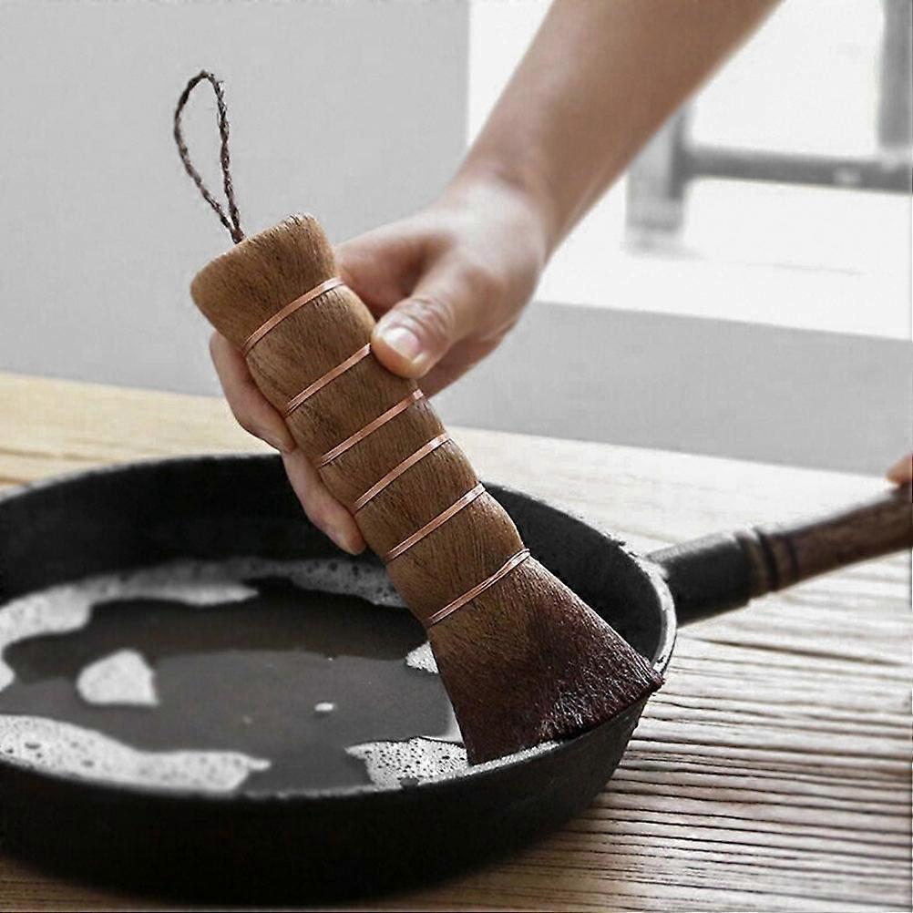 2pcs Kitchen Pot & Kettle Cleaning Brushes, Tray Scrubbers