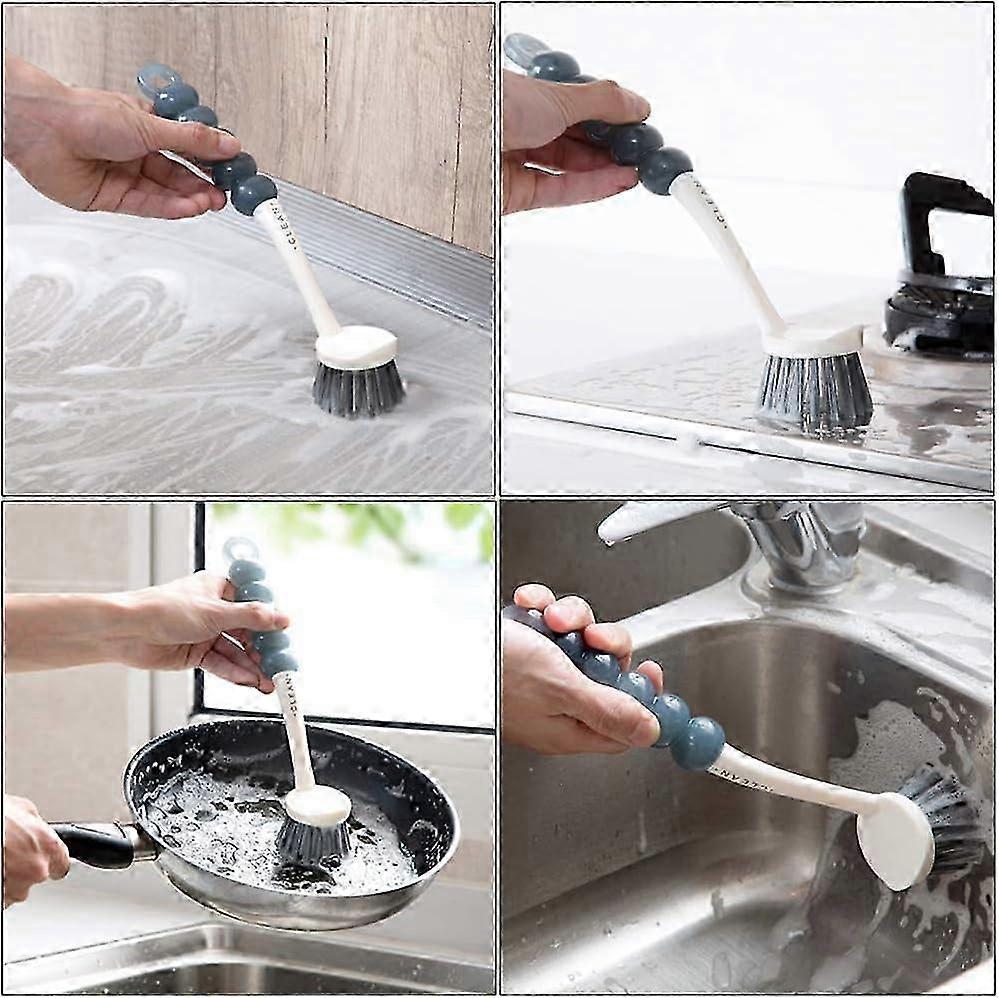 4pcs Cleaning Brush Set for Dish, Kitchen, Bathroom & Shoes