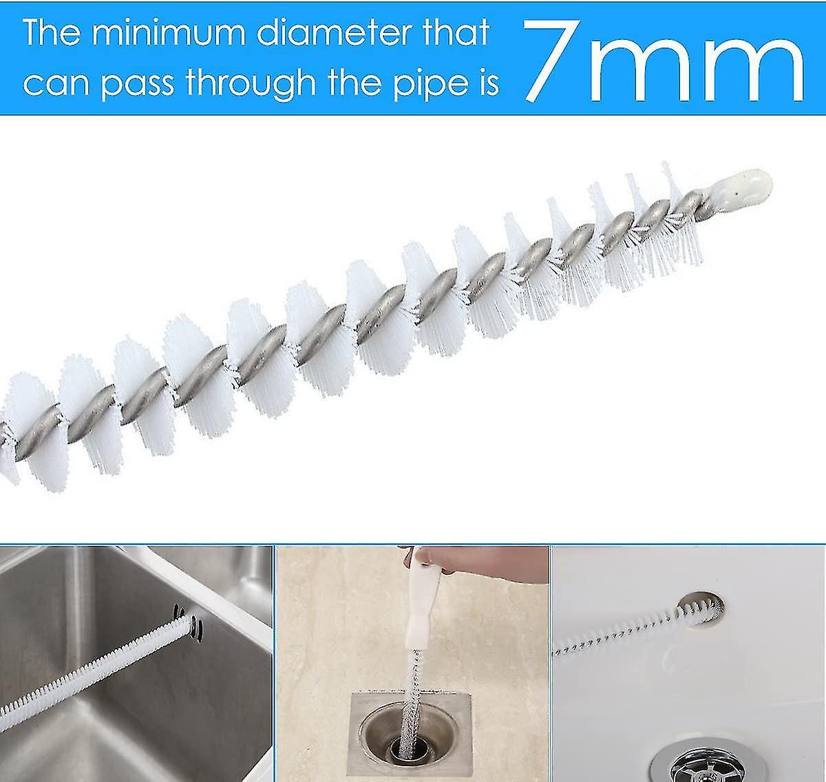 Bendable Drain Cleaning Brush, Flexible Pipe Cleaner