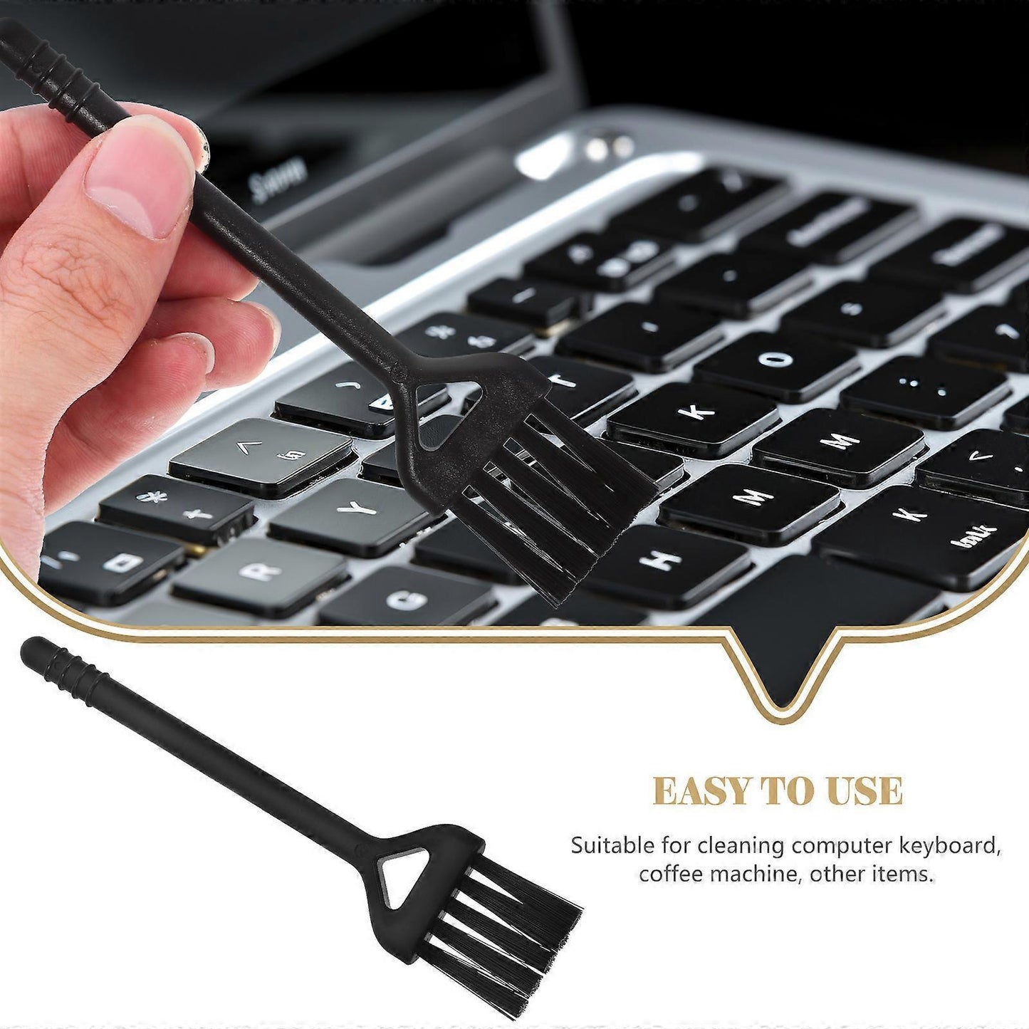 20pcs Small Cleaning Brushes for Coffee Machine & Keyboard