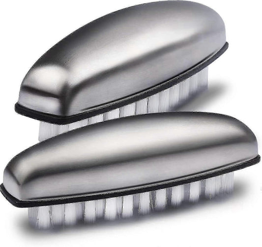 2pcs Fingernail Bristle Cleaning Brushes, Hand Massage Scrub