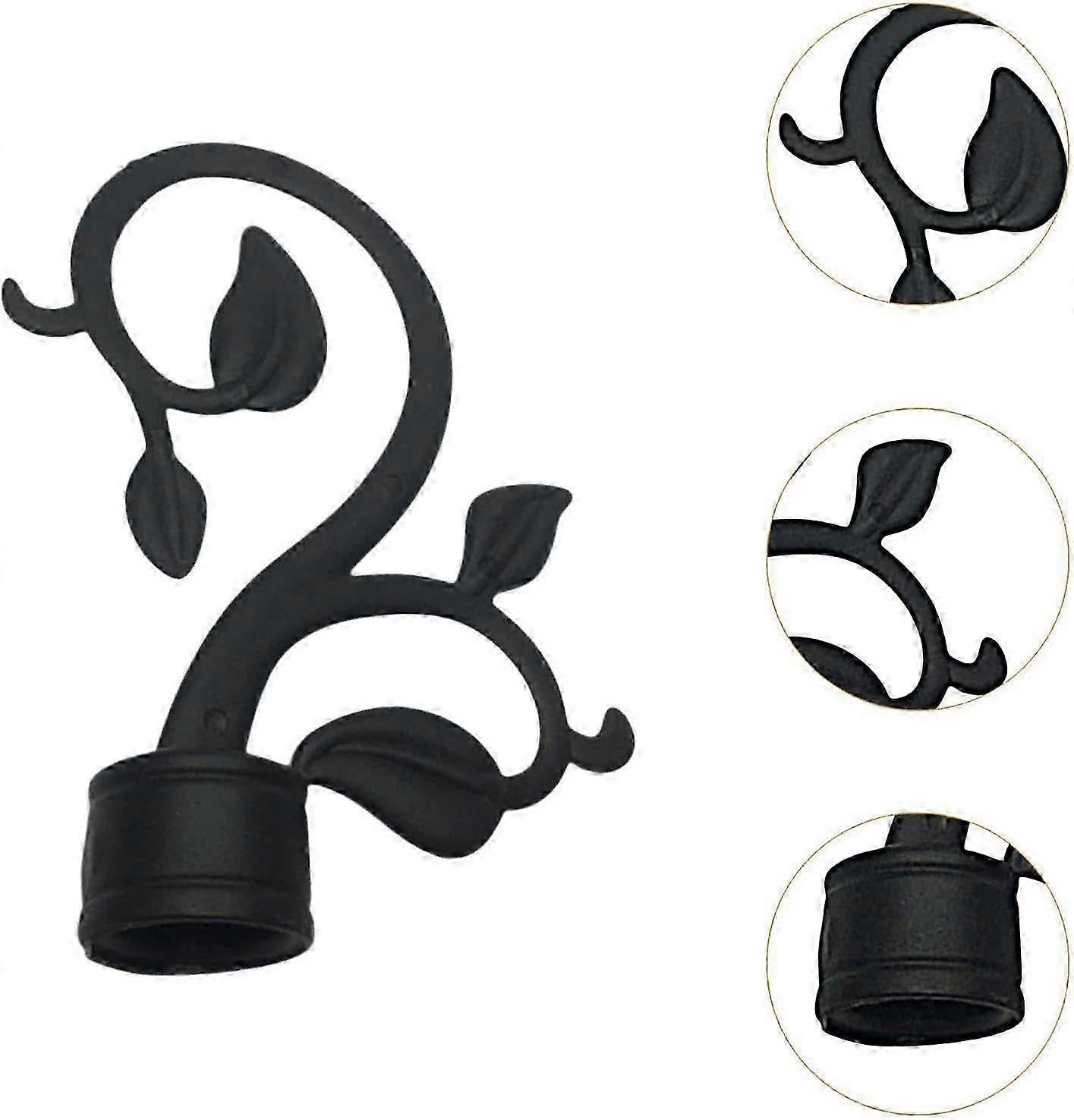 2pcs Curtain Rod Finials for 28mm Rods, Decorative Ends