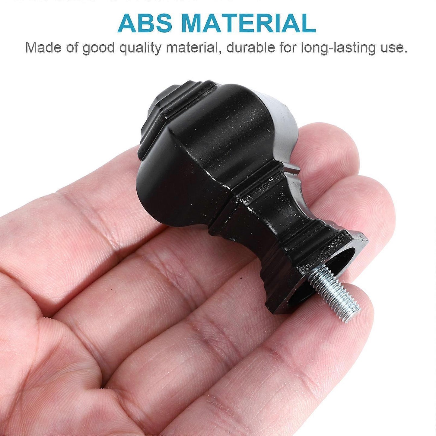 2pcs Curtain Rod Decorative Ends, Swivel End Caps for Windows