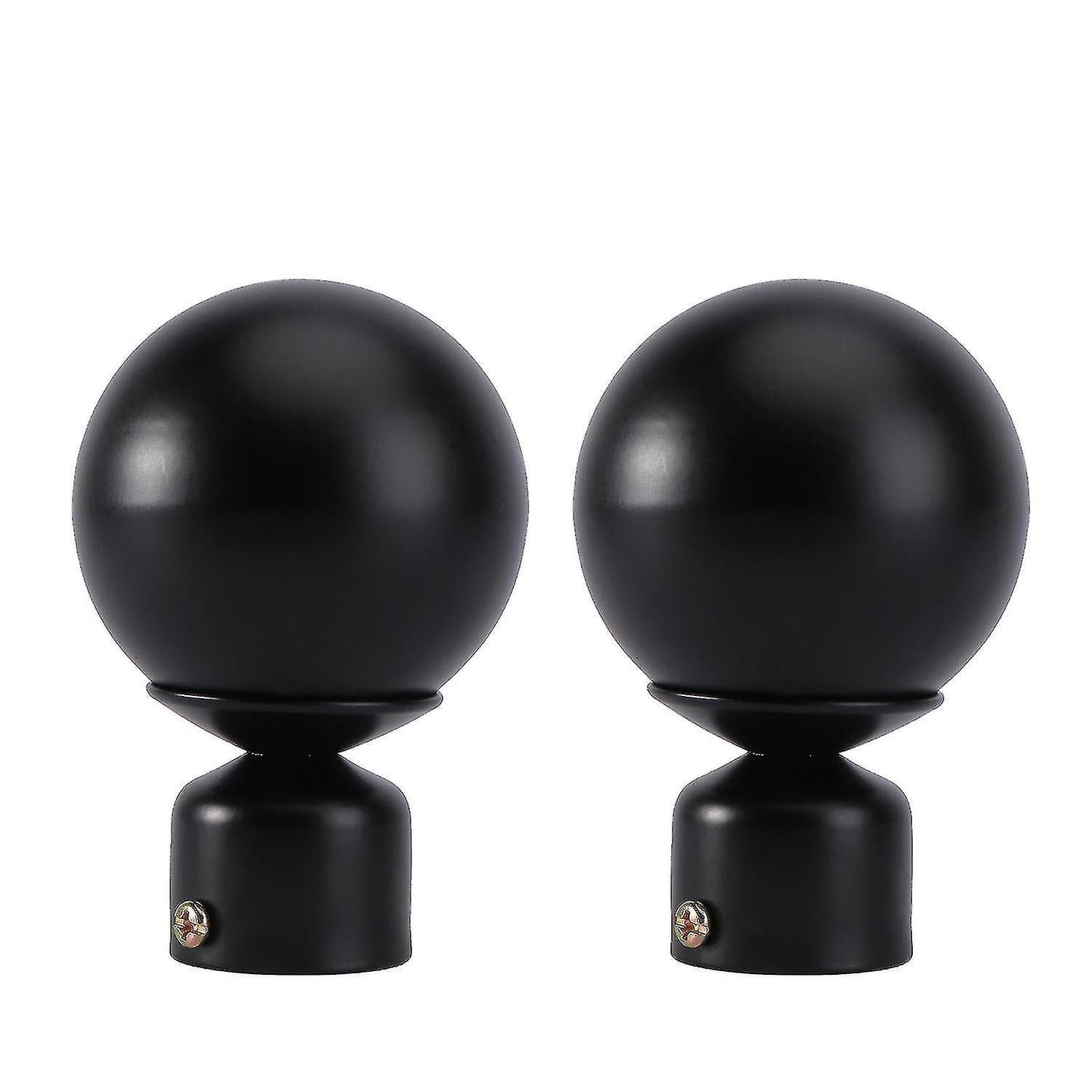 2pcs Decorative Curtain Rod End Caps, Plug Style Rod Decor