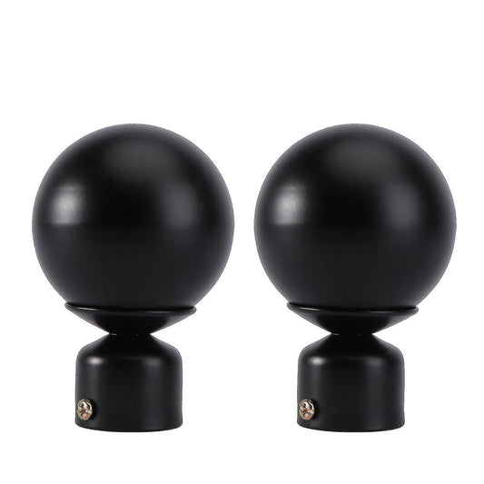 2pcs Decorative Curtain Rod End Caps, Plug Style Rod Decor