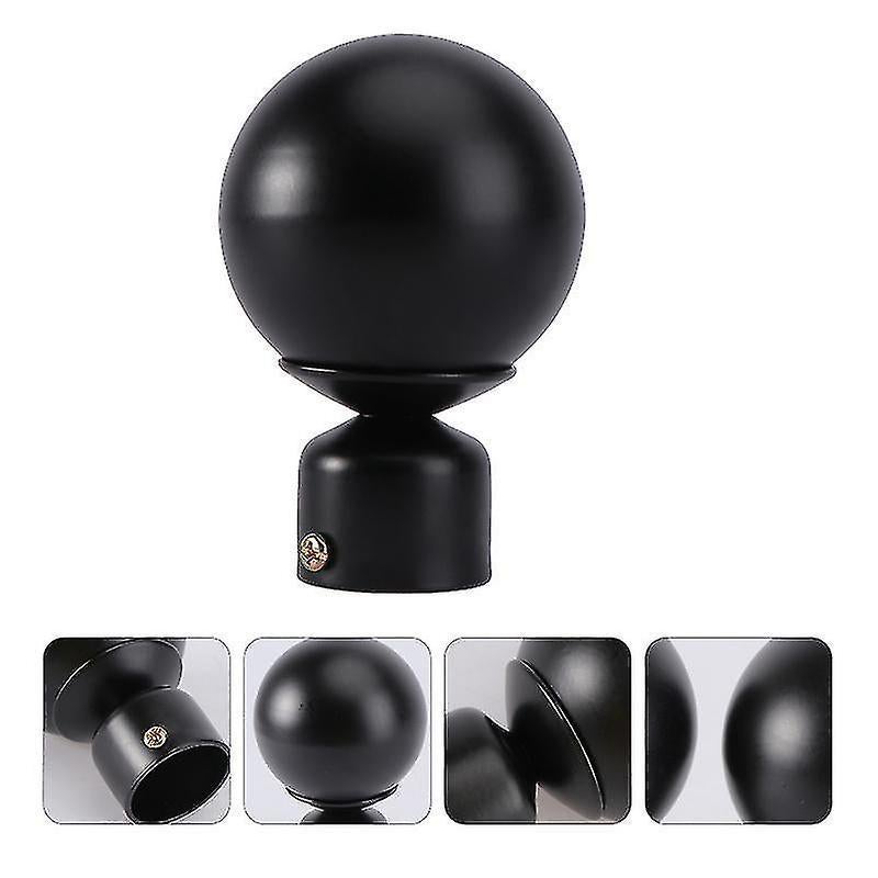 2pcs Decorative Curtain Rod End Caps, Plug Style Rod Decor
