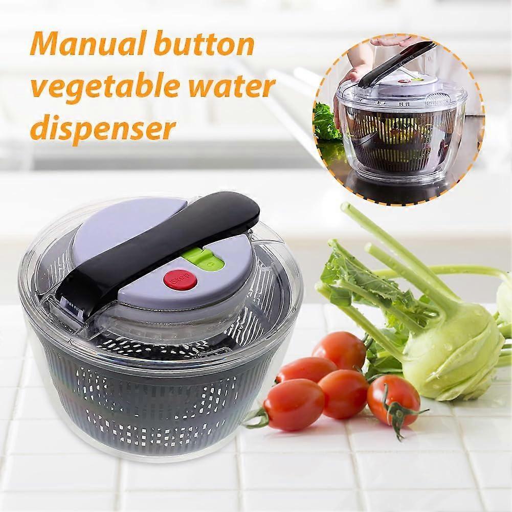 3L Salad Spinner with Lid, Small Vegetable and Fruit Washer & Dryer