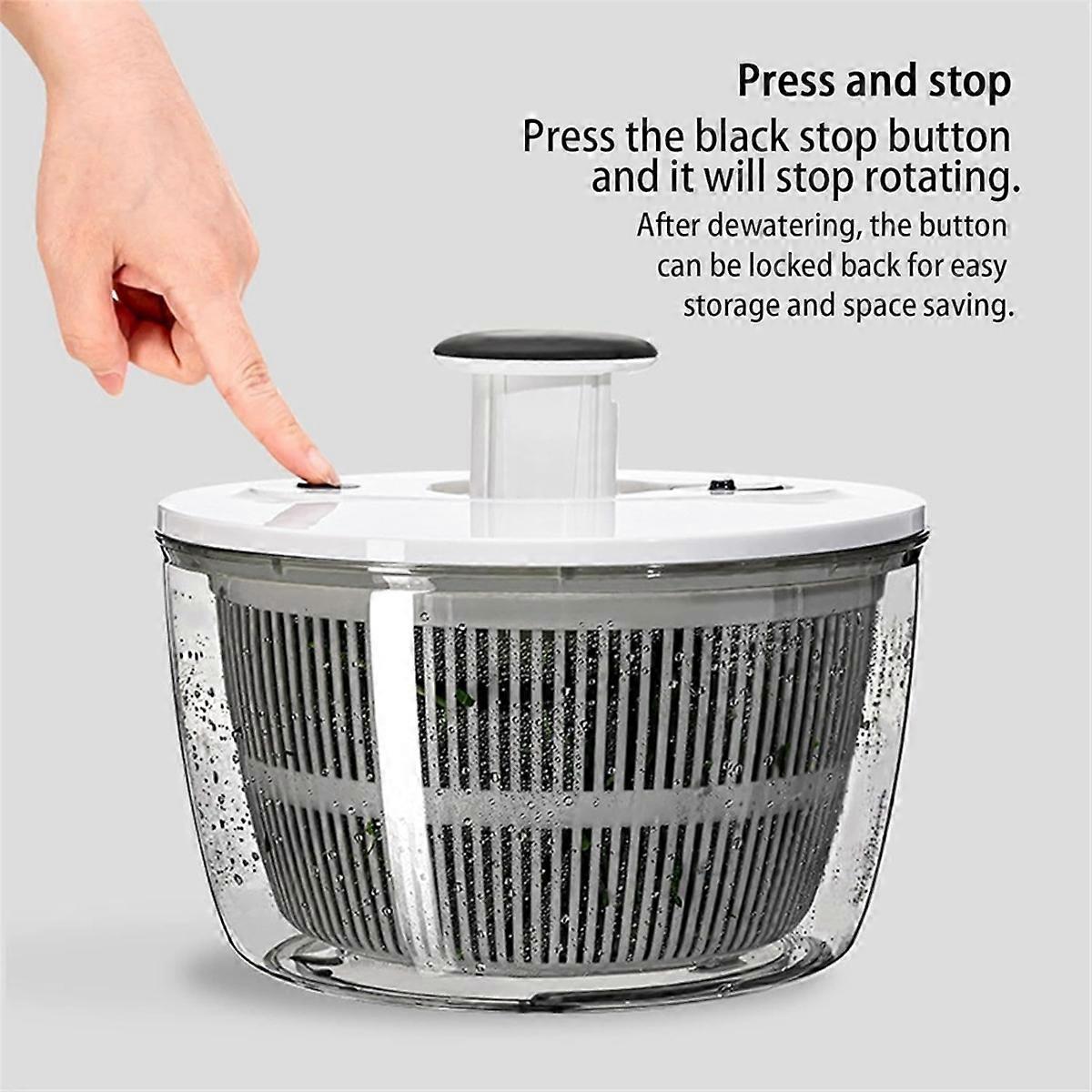 Vegetable and Fruit Dryer Spinner, Multi-Use Salad Washer